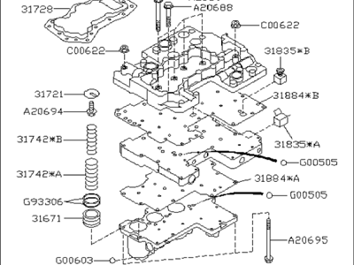Subaru 31705AA261 Control Valve Assembly