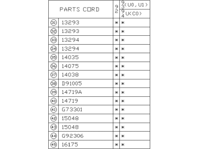 Subaru 13294AA020 Gasket Rocker Cover