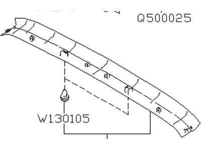 Subaru 94044AN10AVH Cover Ay Roof End