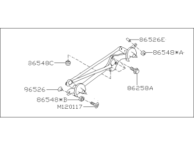 Subaru 86513AN02A Sleeve Unit LHd