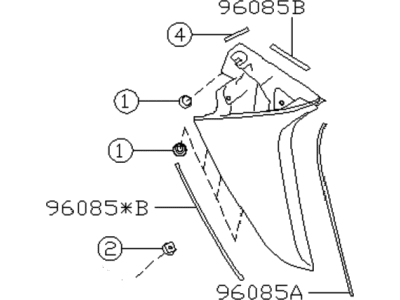 2021 Subaru Outback Spoiler - 96031AN02A