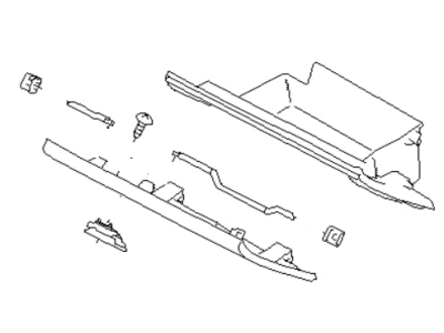 Subaru Glove Box - 66121AN00A