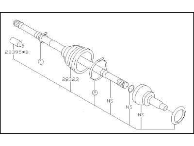 2020 Subaru Outback CV Joint - 28391AN020