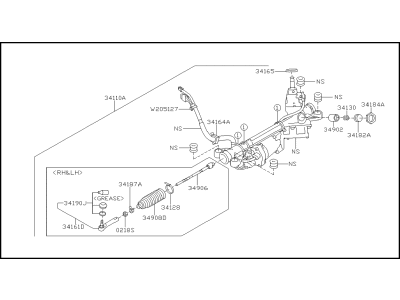 2020 Subaru Outback Rack And Pinion - 34110AN01B