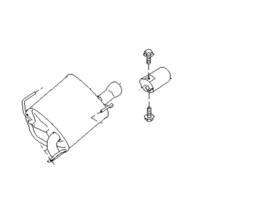 Subaru Legacy Muffler - 44300AN05A