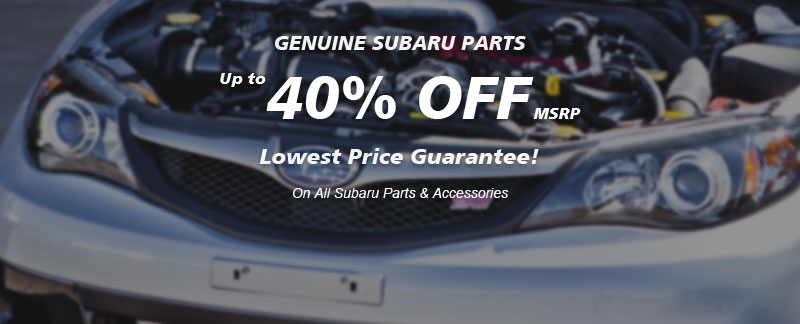 Genuine Subaru parts, Guaranteed low price